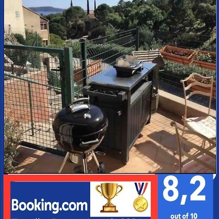 Cavalaire Vue Mer Au Loin Maisonnette Tout Equipee Pour 4 Personnes Avec Piscine Clim Wifi Velos Tv Barbecues Exterior foto